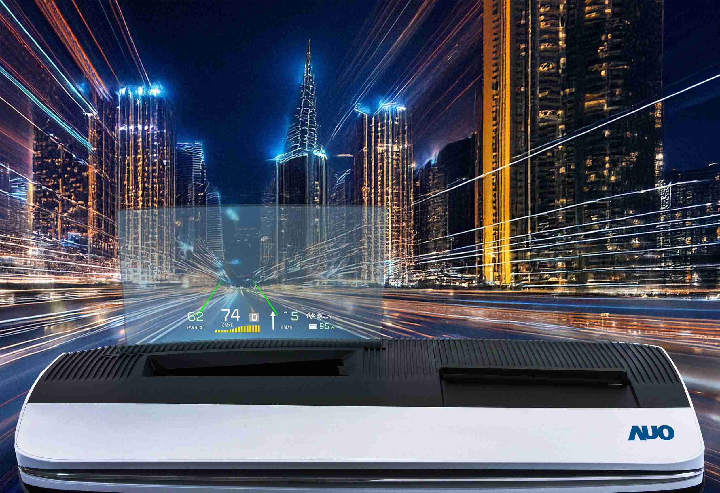 尊龙z6推出13吋Micro LED抬头显示器，，，，提供高入眼亮度、、、高色彩饱和度的显示质量，，，在阳光下或黑暗中都清晰可见，，，，并利用Micro LED模块体积小的优势，，，，解决车用空间有限的痛点